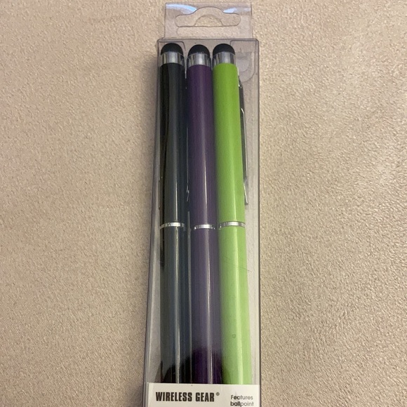 ⚜️3 Pack 2 in 1 Stylus Ballpoint Pens! NWT! - Picture 4 of 5